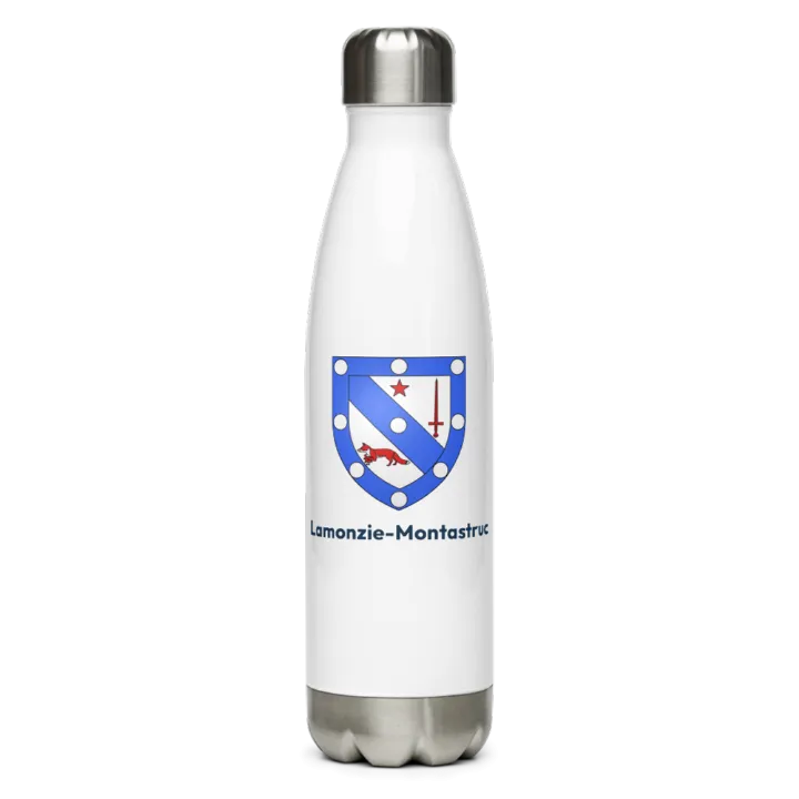 Gourde inox blason de Lamonzie-Montastruc