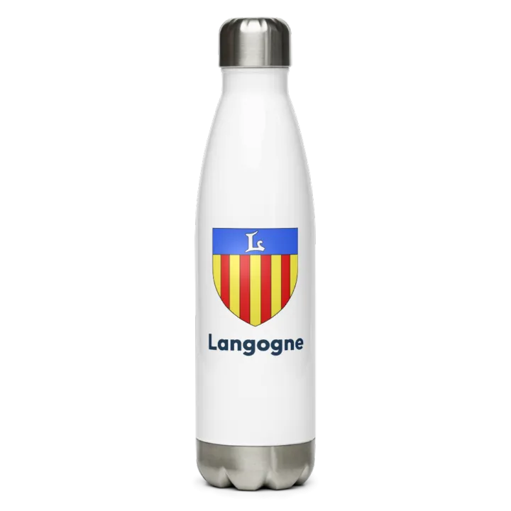 Gourde inox blason de Langogne