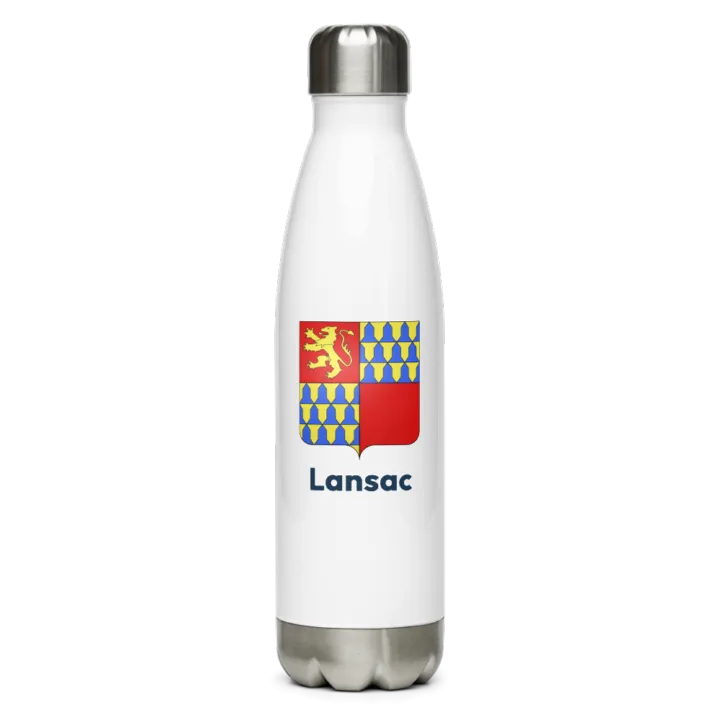Gourde inox blason de Lansac