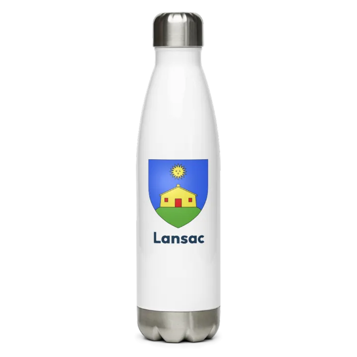 Gourde inox blason de Lansac