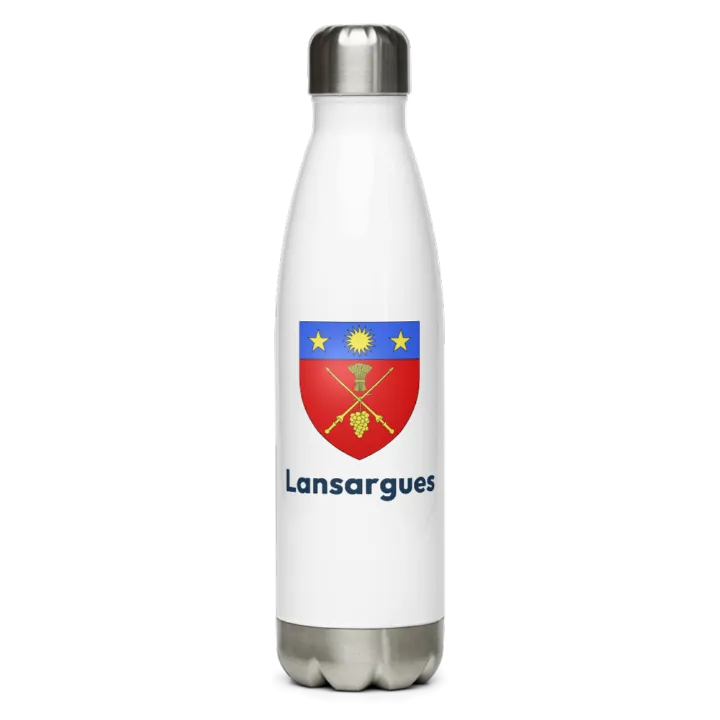 Gourde inox blason de Lansargues