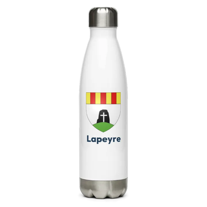 Gourde inox — blason de Lapeyre