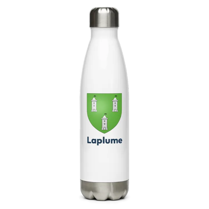 Gourde inox blason de Laplume