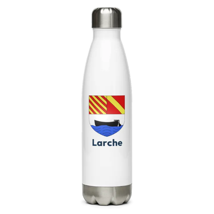 Gourde inox — blason de Larche