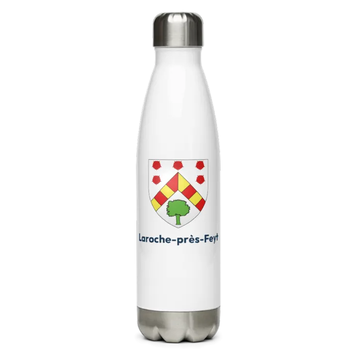 Gourde inox blason de Laroche-près-Feyt