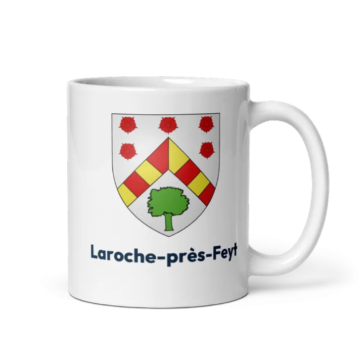 Mug blason de Laroche-près-Feyt