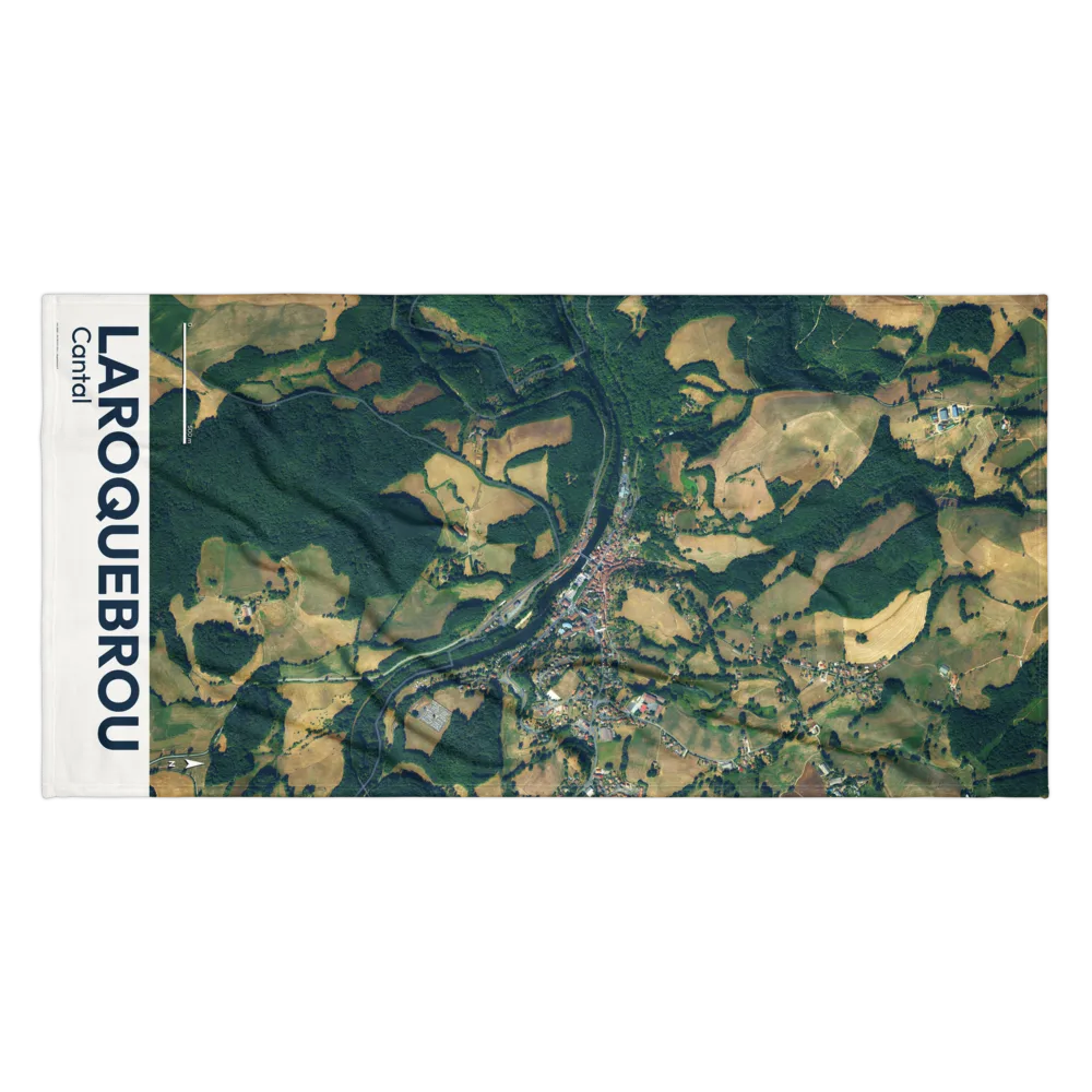 Serviette cartographique — carte de Laroquebrou