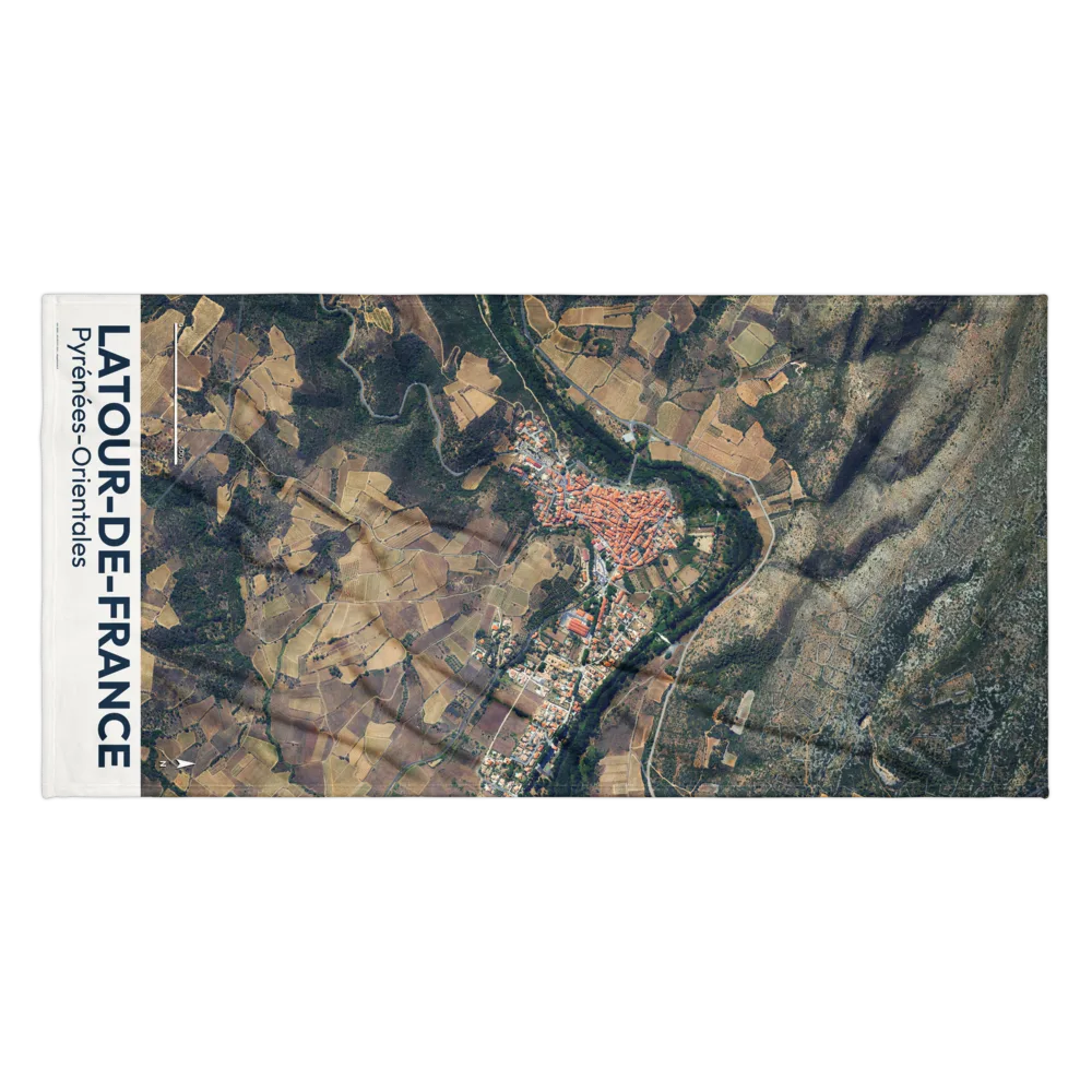 Serviette cartographique — carte de Latour-de-France