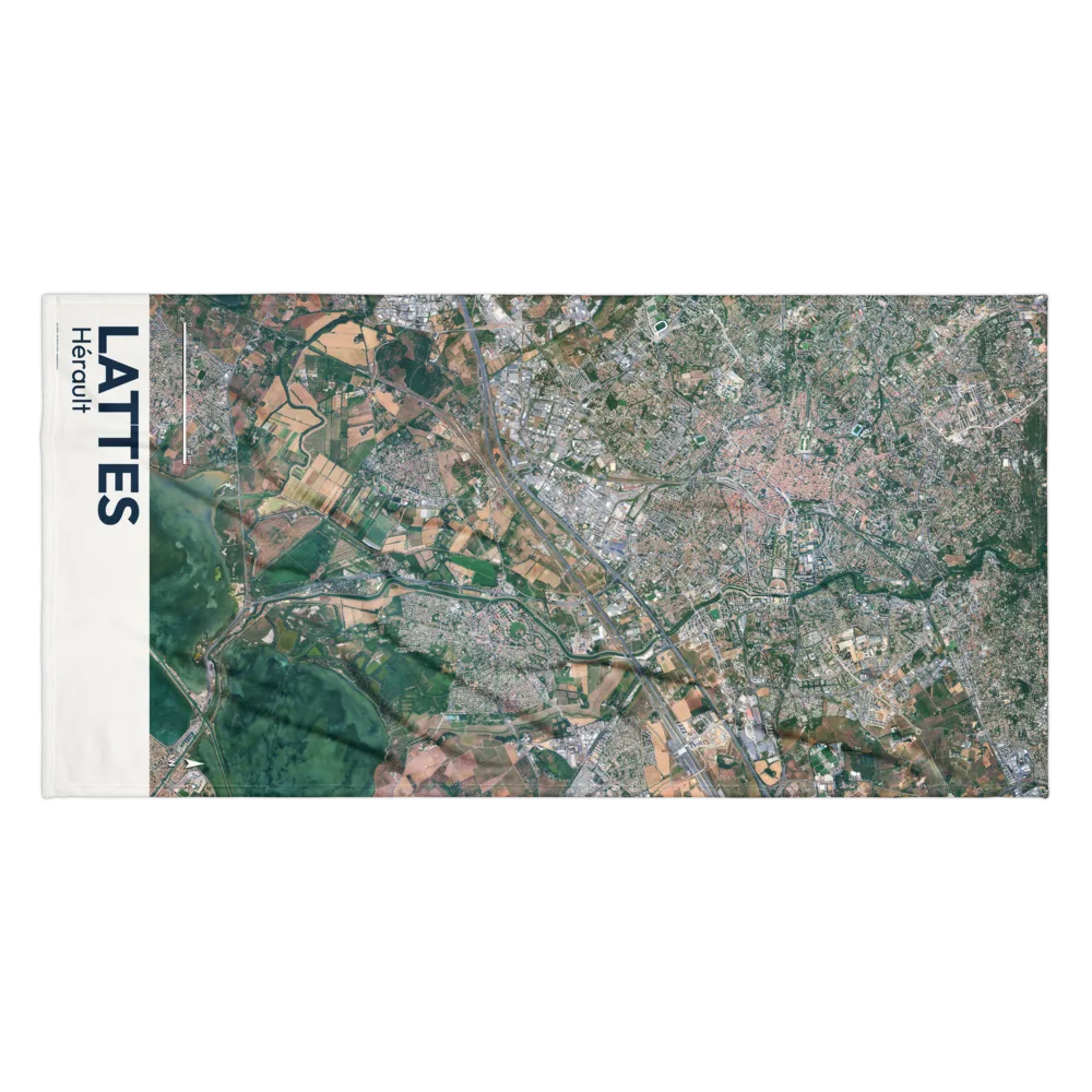Serviette cartographique — carte de Lattes