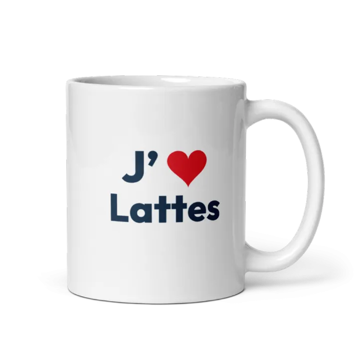 Mug « J’❤ Lattes »