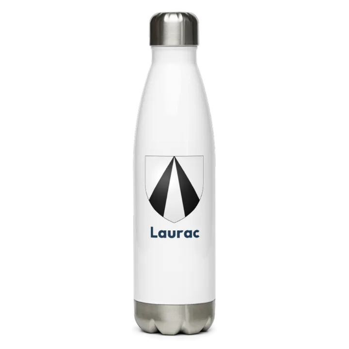 Gourde inox blason de Laurac