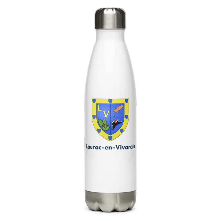 Gourde inox blason de Laurac-en-Vivarais