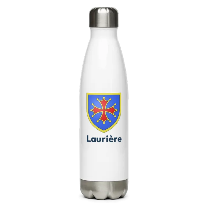 Gourde inox blason de Laurière