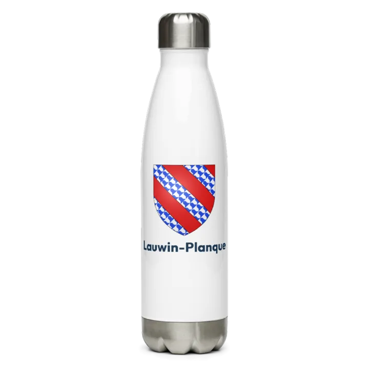 Gourde inox blason de Lauwin-Planque