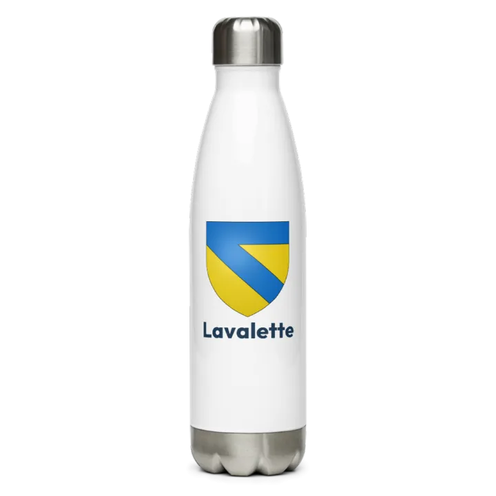 Gourde inox blason de Lavalette