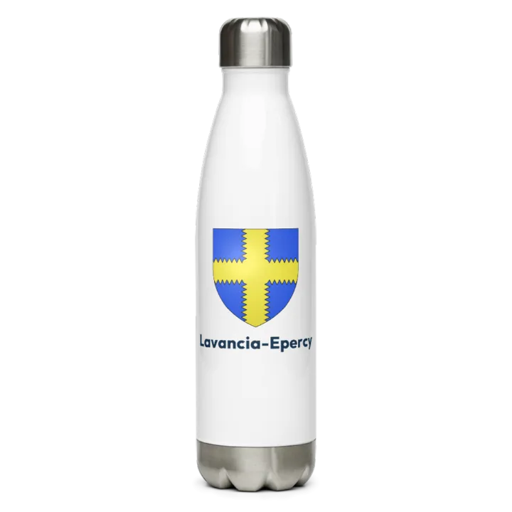Gourde inox blason de Lavancia-Epercy