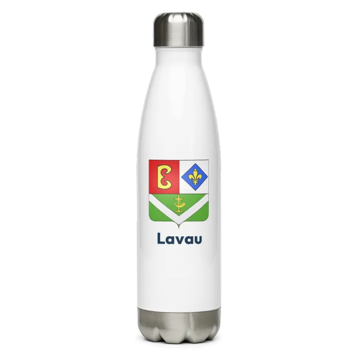 Gourde inox — blason de Lavau