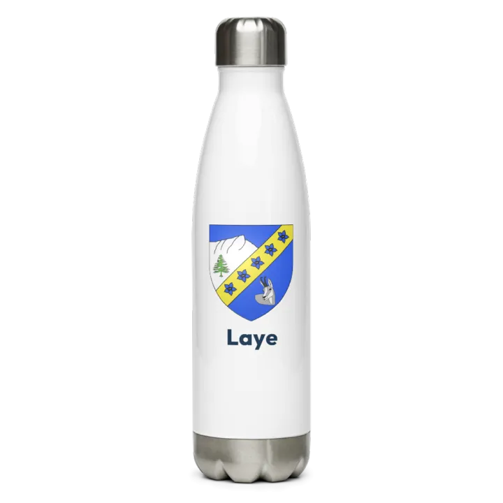 Gourde inox — blason de Laye