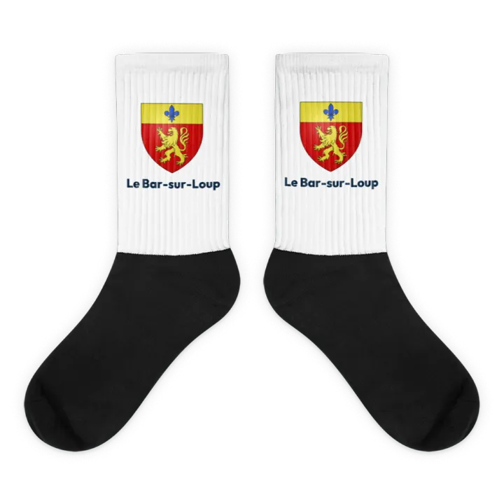 Chaussettes — blason du Bar-sur-Loup