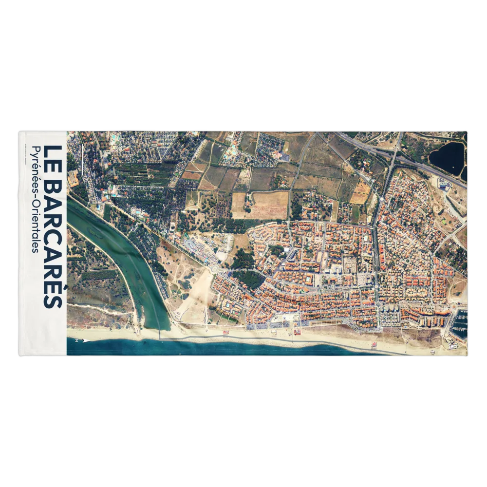 Serviette cartographique — carte de Le Barcarès