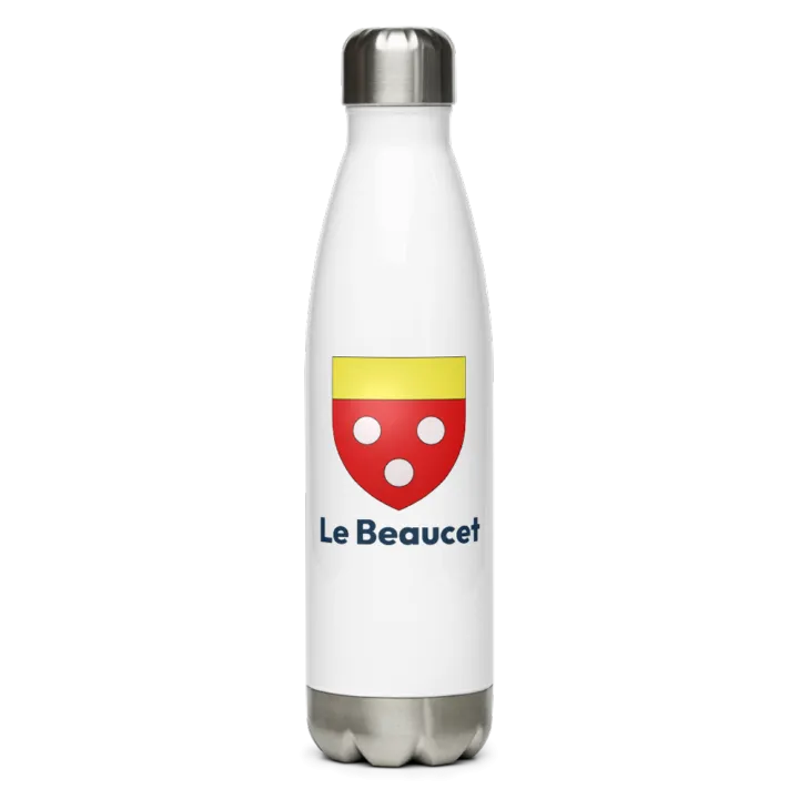 Gourde inox — blason du Beaucet