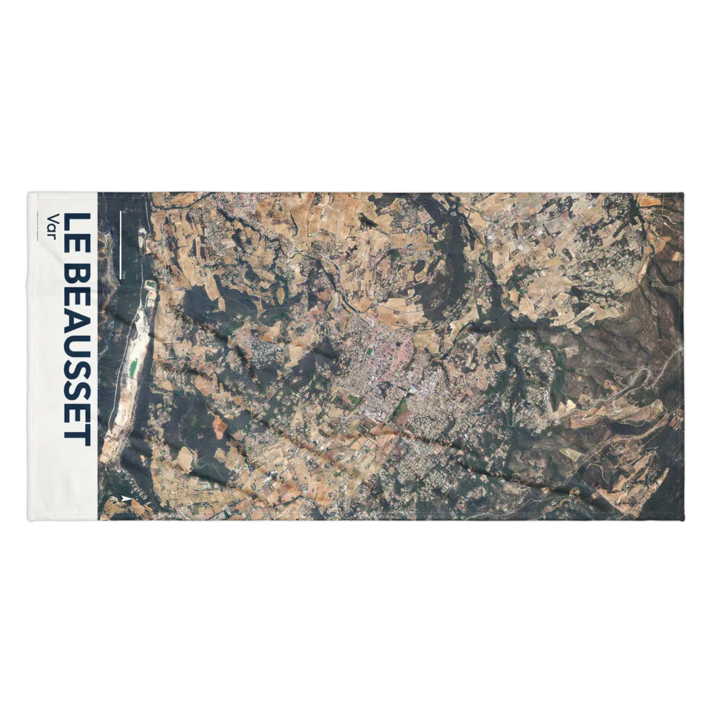 Serviette cartographique — carte de Le Beausset