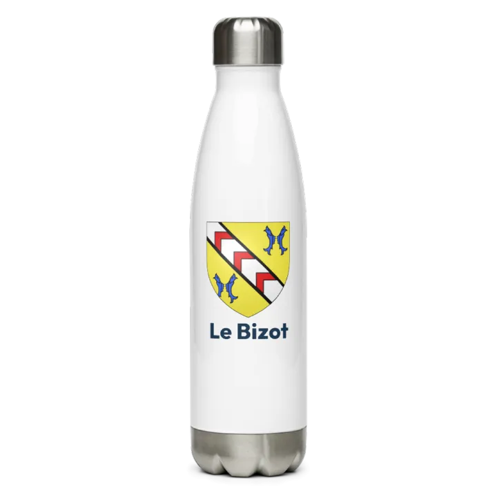 Gourde inox — blason du Bizot