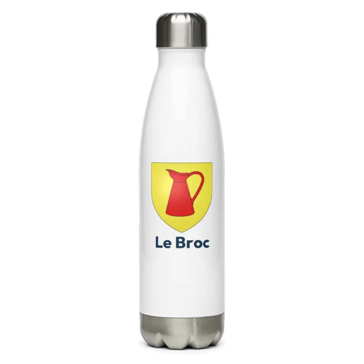 Gourde inox blason de Le Broc