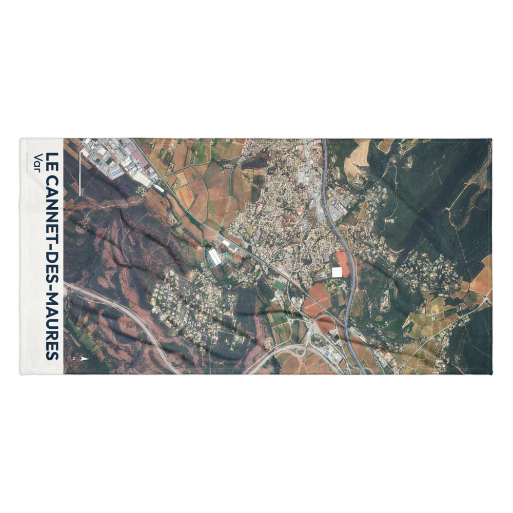 Serviette cartographique — carte de Le Cannet-des-Maures