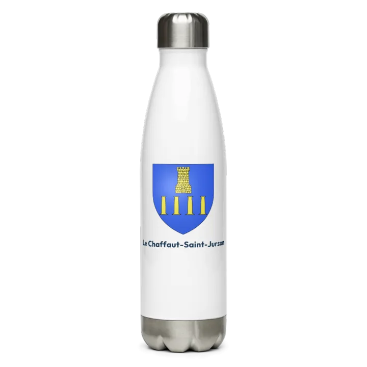 Gourde inox blason de Le Chaffaut-Saint-Jurson