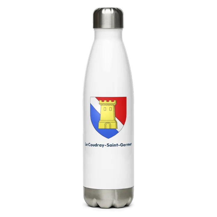 Gourde inox — blason du Coudray-Saint-Germer