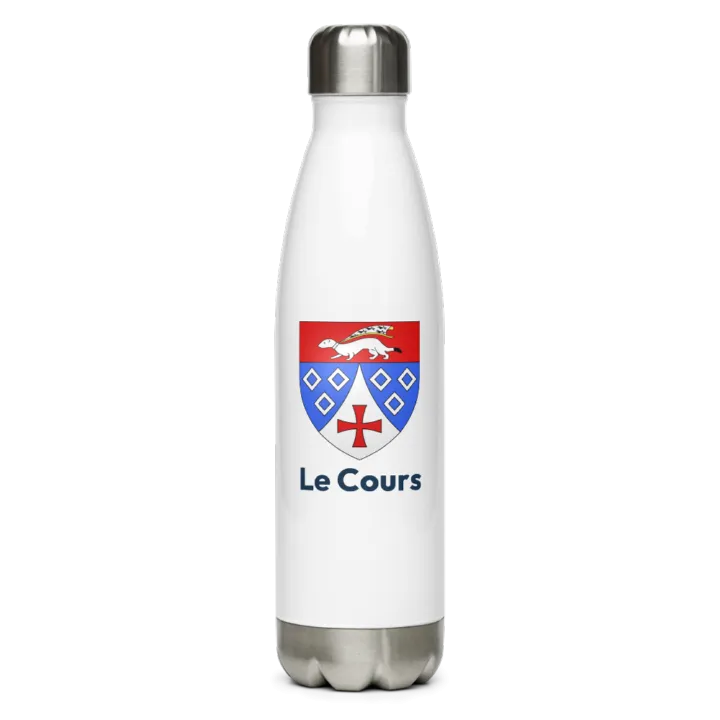 Gourde inox blason de Le Cours