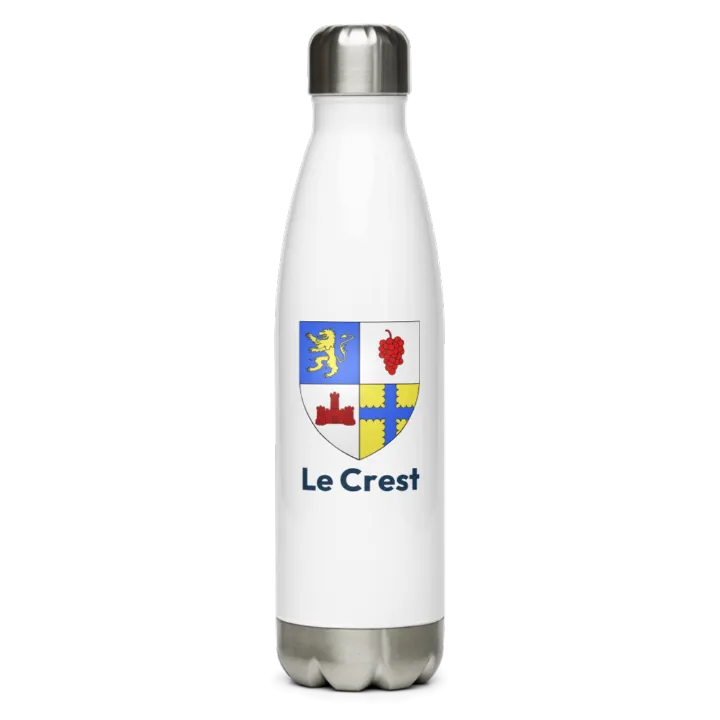 Gourde inox blason de Le Crest