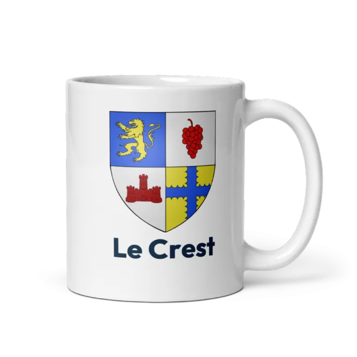 Mug blason de Le Crest