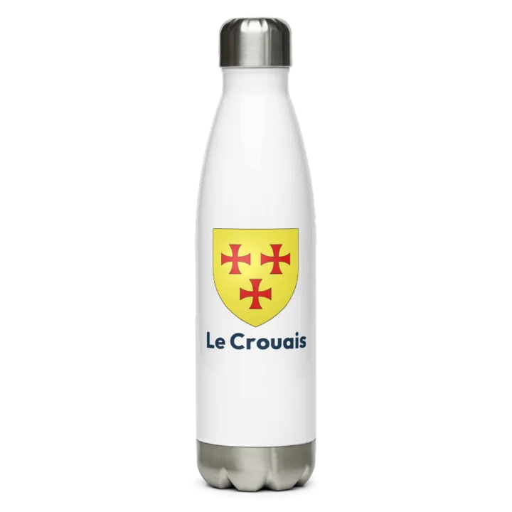 Gourde inox — blason du Crouais
