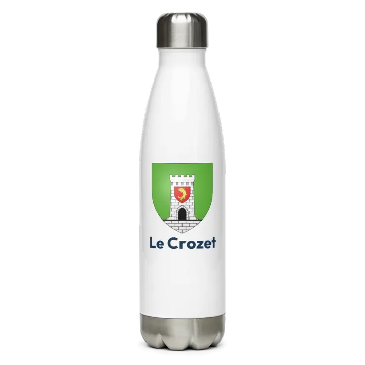 Gourde inox blason de Le Crozet