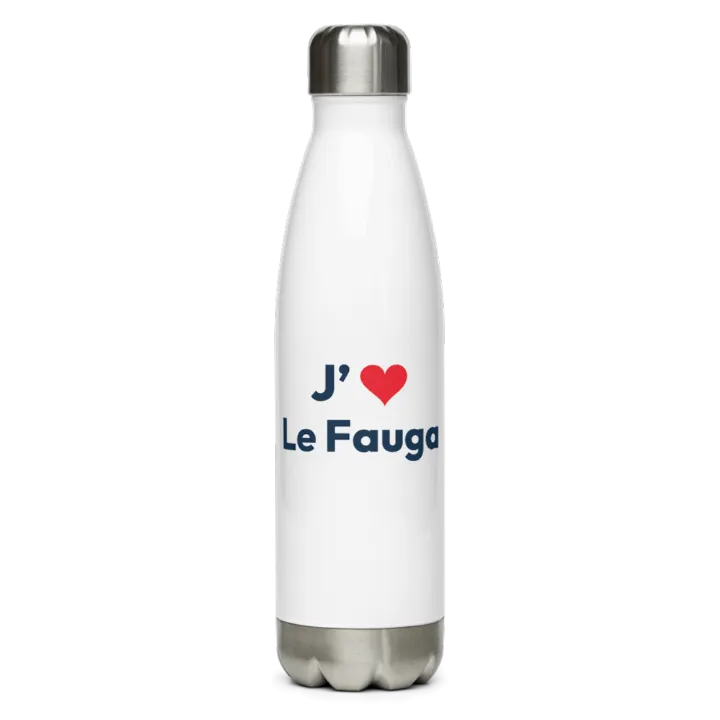 Gourde inox « J’❤ Le Fauga »