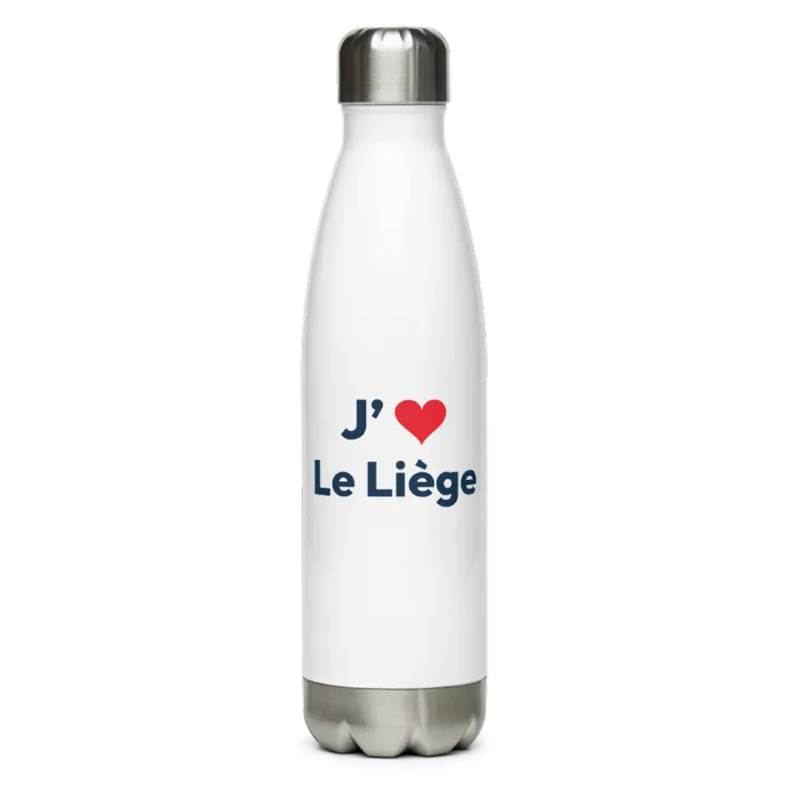 Gourde inox « J’❤ Le Liège »