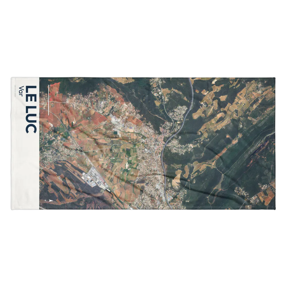 Serviette cartographique — carte de Le Luc