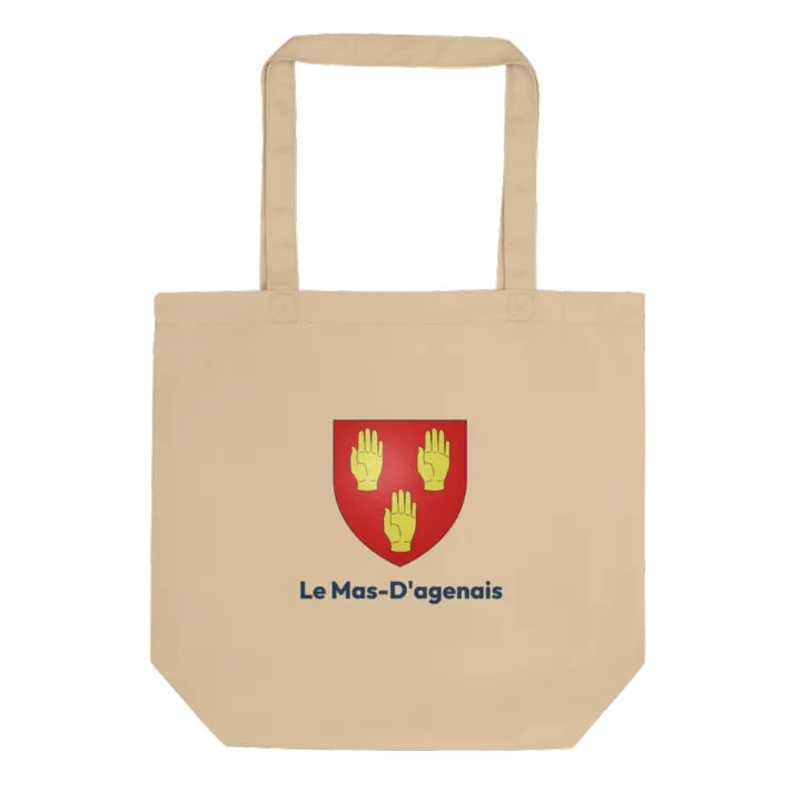 Tote bag coton bio — blason du Mas-d'Agenais