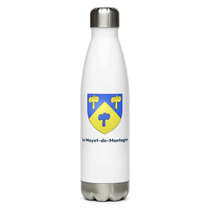 Gourde inox — blason du Mayet-de-Montagne