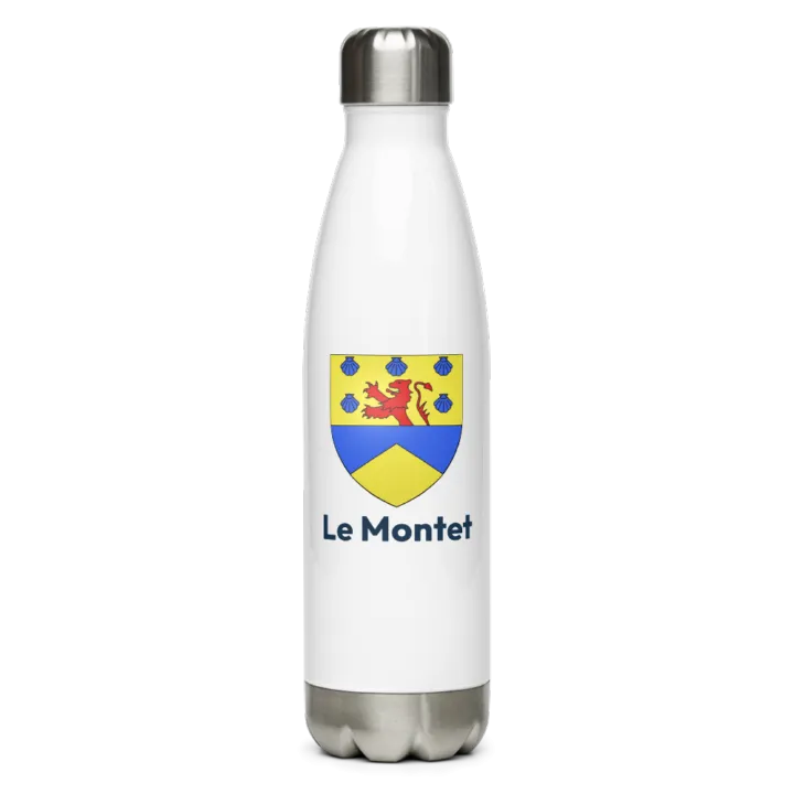Gourde inox — blason du Montet