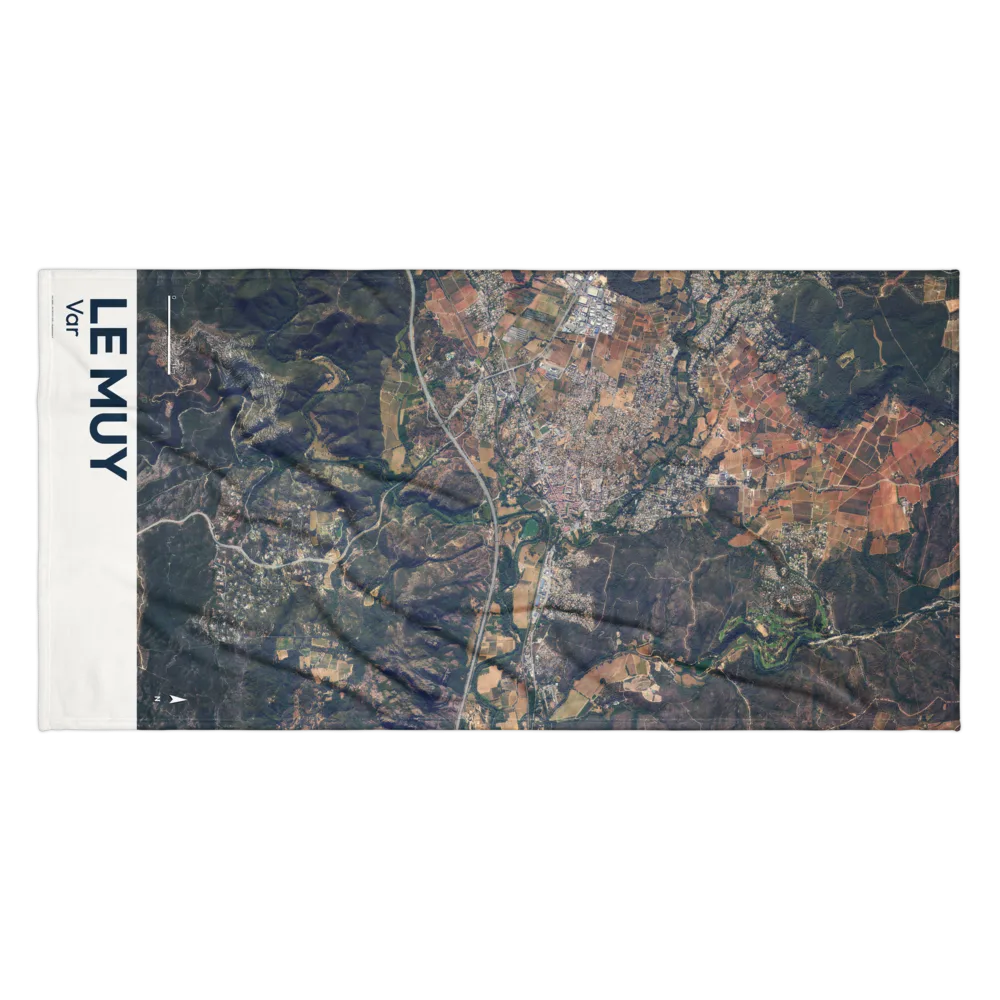 Serviette cartographique — carte de Le Muy