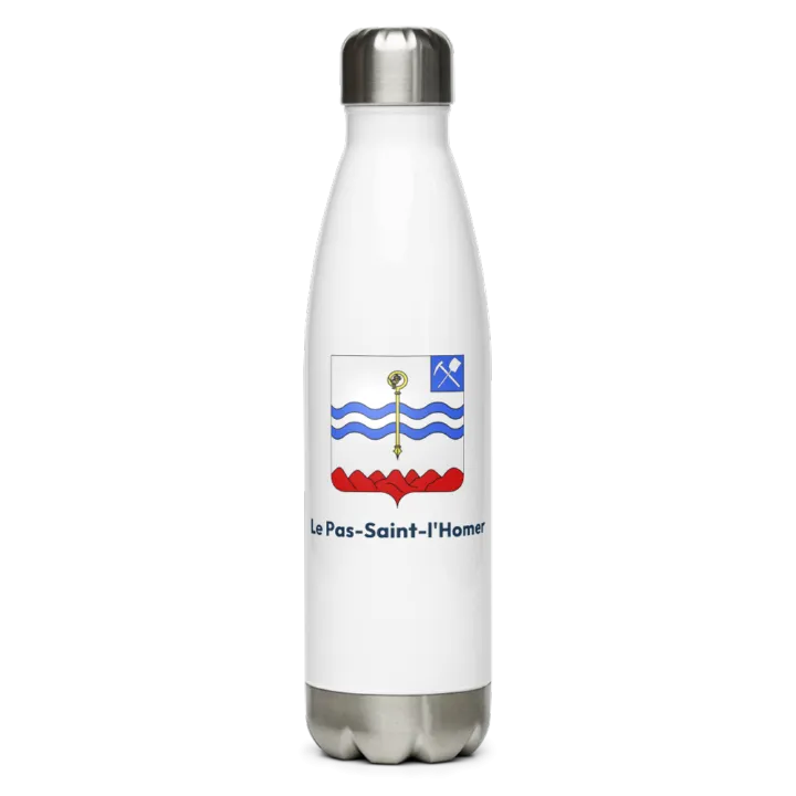 Gourde inox — blason du Pas-Saint-l'Homer