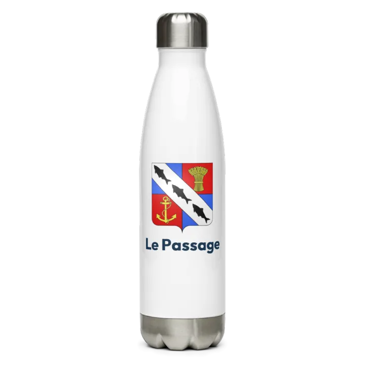 Gourde inox blason de Le Passage