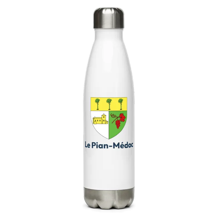 Gourde inox — blason du Pian-Médoc