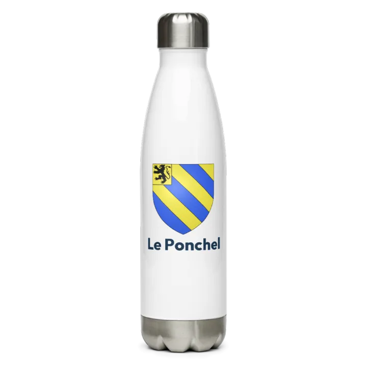 Gourde inox blason de Le Ponchel