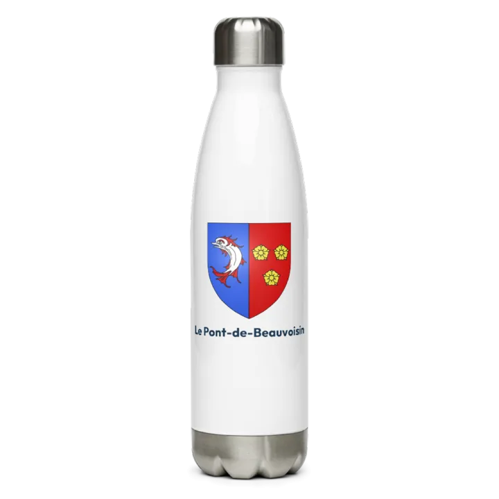 Gourde inox blason de Le Pont-de-Beauvoisin