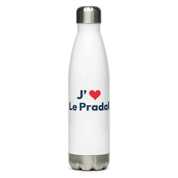 Gourde inox « J’❤ Le Pradal »