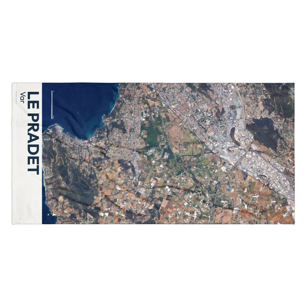 Serviette cartographique — carte de Le Pradet